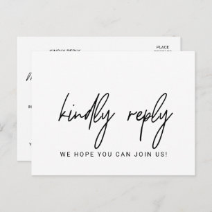 Whimsical Menu Choice & Song Request UAWG Postcard Einladungspostkarte