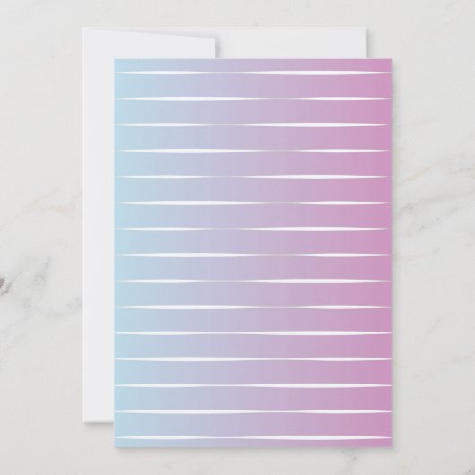 Whimsical Mermaid 1. Geburtstag Einladung (Rückseite)