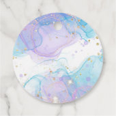 Whimsical Mermaid Birthday Party Danke Geschenkanhänger (Rückseite)