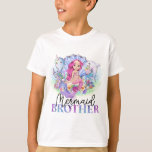 Whimsical Mermaid Brother Under Sea Birthday T-Shirt<br><div class="desc">Mermaid Party Thema Birthday Mermaid whimsical Design für den Bruder des Geburtstags Mädchen. Passende Artikel in meinem Geschäft.</div>