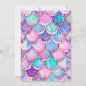 Whimsical Mermaid Geburtstagsparty Einladung (Rückseite)