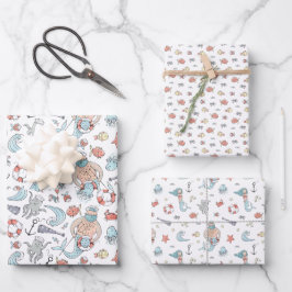 Whimsical Mermaid Geschenkpapier Set