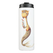 Whimsical Mermaid Giraffe Thermosbecher (Vorderseite)