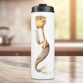 Whimsical Mermaid Giraffe Thermosbecher