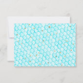 Whimsical Mermaid Girl Baby Dusche Vielen Dank Dankeskarte (Rückseite)