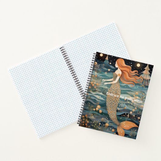 Whimsical Mermaid-Notebook Notizblock (Innenseite)