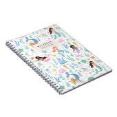 Whimsical Mermaid & Ocean Friends Pattern Notebook Notizblock (Rechte Seite)