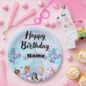 Whimsical Mermaid Party Decke - Blau & Lila Pappteller (Party)