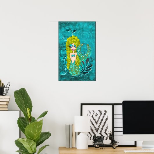 Whimsical Mermaid Poster (Heimbüro)