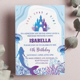 Whimsical Mermaid zum Geburtstag Einladung