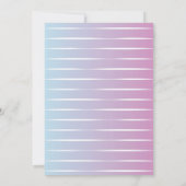 Whimsical Mermaid zum Geburtstag Einladung (Rückseite)