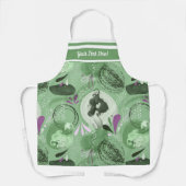Whimsical Mermaids Green Abstrakt Schürze (Vorderseite)