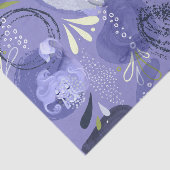 Whimsical Mermaids Lila Abstrakter Hintergrund Seidenpapier (Ausschnitt)