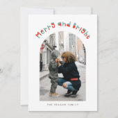 Whimsical Merry and Bright Arch Frame Weihnachten (Vorderseite)
