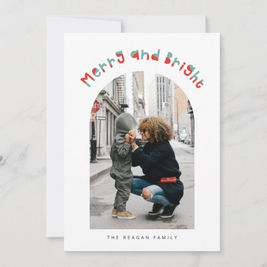 Whimsical Merry and Bright Arch Frame Weihnachten (Vorderseite)