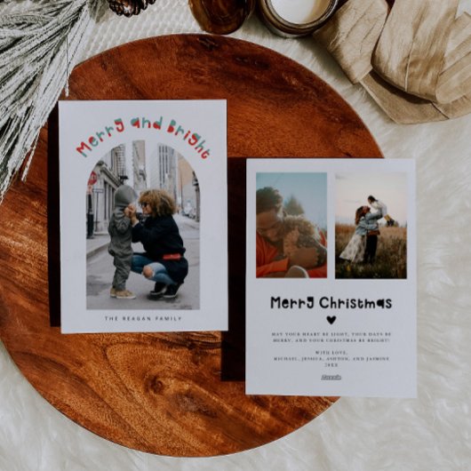 Whimsical Merry and Bright Arch Frame Weihnachten