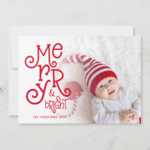Whimsical Merry Bright Foto Overlay Weihnachten