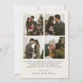 Whimsical Merry Christmas Family Photo Feiertagskarte (Rückseite)