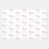 Whimsical Merry Christmas Quote Classic Christmas Geschenkpapier Set (Vorderseite 3)
