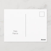 Whimsical Merry Go Round Paris Frankreich Postkarte (Rückseite)