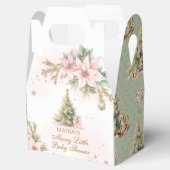 Whimsical Merry Little Baby Dusche Rosa grünes Mäd Geschenkschachtel (Geöffnet)