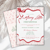 Whimsical Merry Little Friendsmas Christmas Party Einladung