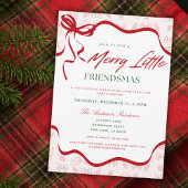 Whimsical Merry Little Friendsmas Christmas Party Einladung