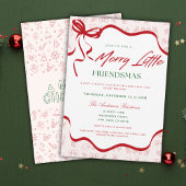 Whimsical Merry Little Friendsmas Christmas Party Einladung