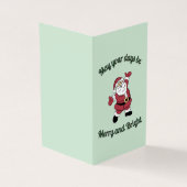 Whimsical Merry Santa Xmas Card (Vorderseite)