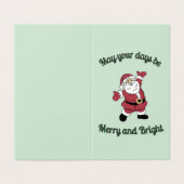 Whimsical Merry Santa Xmas Card (Außenseite Aufgefaltet)