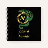 Whimsical Mexican Alligator Lizard Climbing Tribal Notizblock (Vorderseite)