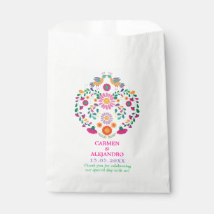 Whimsical mexikanische Fiesta Floral Love Birds We Geschenktütchen