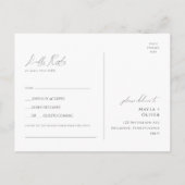 Whimsical Minimal Script | Black Song Request UAWG Postkarte (Rückseite)