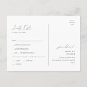 Whimsical Minimal Script Menü Auswahl UAWG Postkar Postkarte (Rückseite)