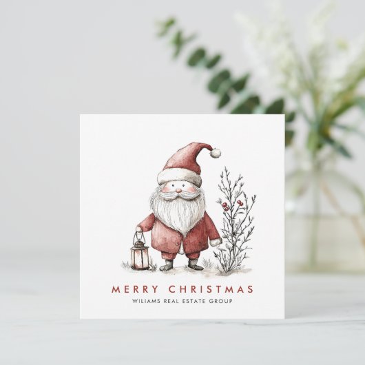 Whimsical Minimal Weihnachten Weihnachten Unterneh (Stehend Vorderseite)