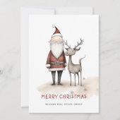 Whimsical Minimal Weihnachten Weihnachten Unterneh (Vorderseite)