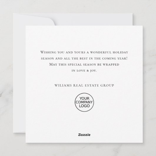 Whimsical Minimal Weihnachten Weihnachten Unterneh (Rückseite)