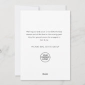 Whimsical Minimal Weihnachten Weihnachten Unterneh (Rückseite)