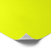 Whimsical Minimal Yellow Abstrakt Poster (Ecke)