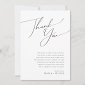 Whimsical Minimalistisch Script 5"x7" danke You Ca (Vorderseite)