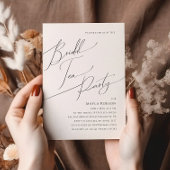 Whimsical Minimalistisch Script Bridal Tea Party Einladung