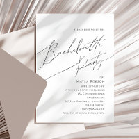 Whimsical Minimalistisch Script Junggeselinnen-Abs