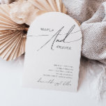 Whimsical Minimalistisch Script Lässig Wedding Arc Einladung<br><div class="desc">Dieses skurrile, minimalistische Drehbuch lässige Hochzeitsbogeneinladung ist perfekt für Ihre klassische, einfache Schwarz-Weiß minimale moderne Boho Hochzeit. Das Design besticht durch elegante, delikate und romantische handgeschriebene Kalligraphieschriften mit formaler Shabby Chic-Typografie. Das Aussehen wird bei jeder Hochzeitszeit gut sein: Frühling, Sommer, Herbst oder Winter! Das Produkt ist bearbeitbar und hat viel...</div>
