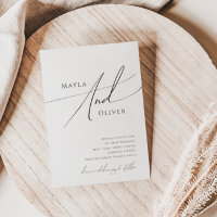 Whimsical Minimalistisch Script Lässig Wedding