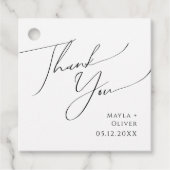 Whimsical Minimalistisch Script Vielen Dank für Ih Geschenkanhänger (Vorderseite)