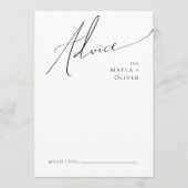 Whimsical Minimalistisch Script Wedding Hinweiskarte (Vorderseite)