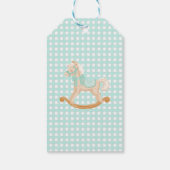 Whimsical Mint Nutcracker Birthday Gift Tag Geschenkanhänger (Rückseite)