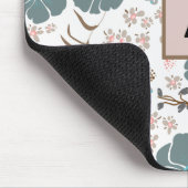 Whimsical Mix Aquamarin Graurosa Fliegend Personal Mousepad (Ecke)