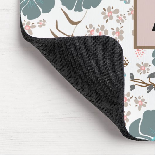 Whimsical Mix Aquamarin Graurosa Fliegend Personal Mousepad (Ecke)