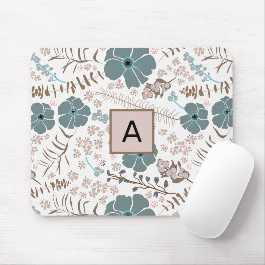 Whimsical Mix Aquamarin Graurosa Fliegend Personal Mousepad (Mit Mouse)